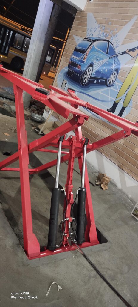 car washing Scissor lift