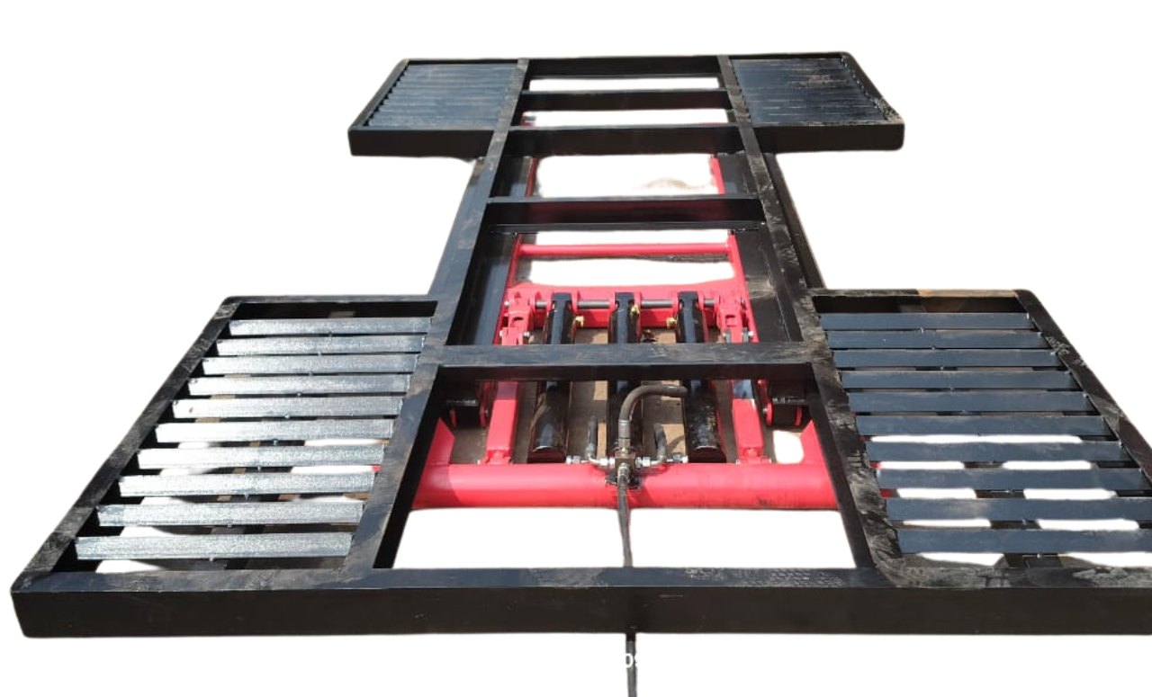 Car washing scissor lift 3 piston with jaal